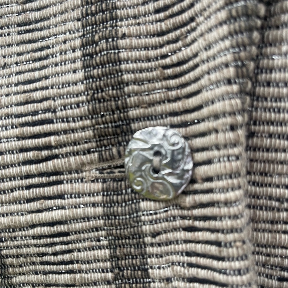Doncaster Gray And Silver Thread Patterned Blazer… - image 4